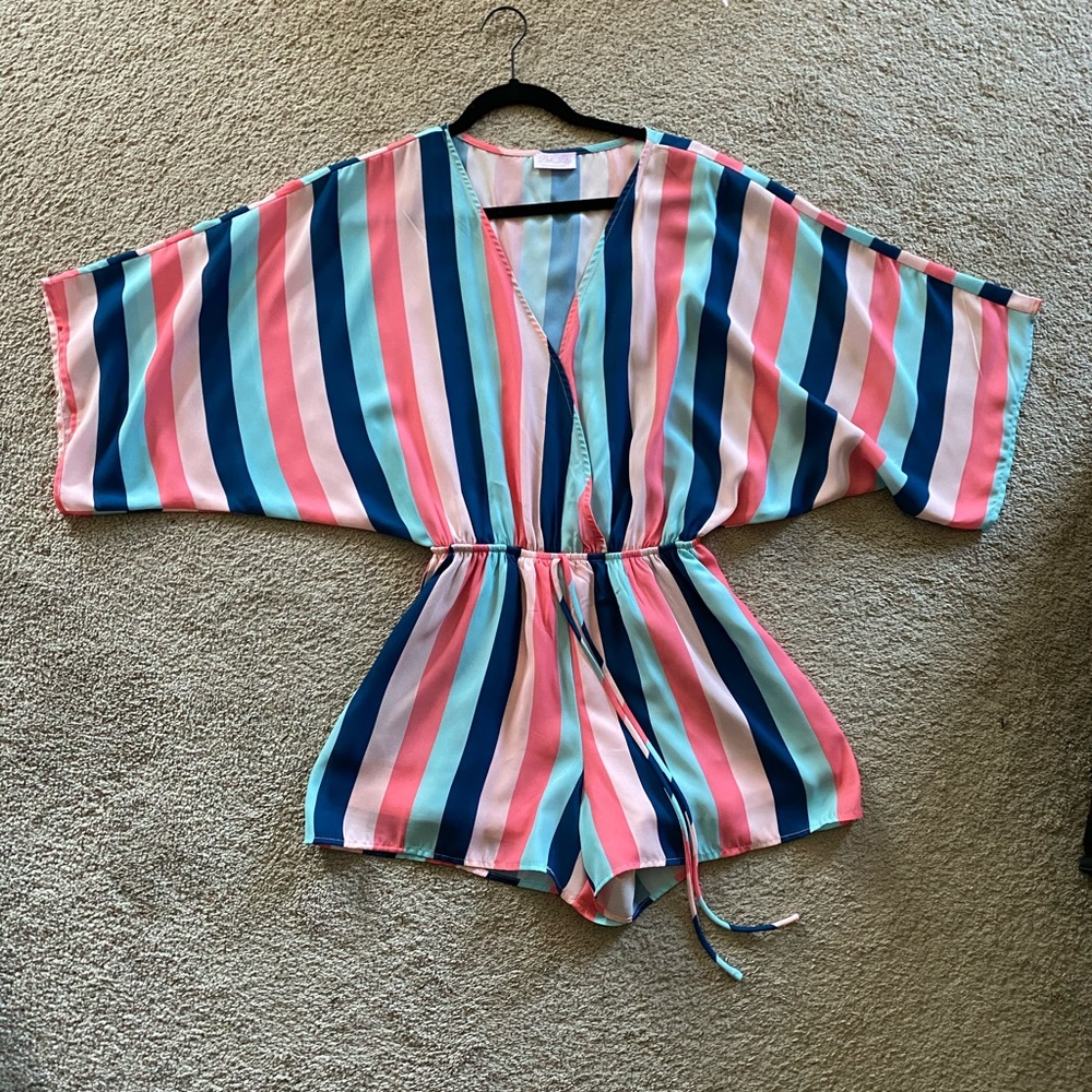Pink Lily Romper